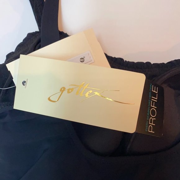 NWT Gottex Black Ruched One Piece swimsuit - Picture 5 of 5